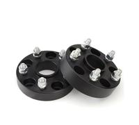 Adaptador Espaciador Rueda Forjado Aleación Aluminio PCD 5x139,7 CB 77,8 M14x1.5 Para Dodge Ram 1500, 25/30/35/40/50/60 2 Piezas Adaptador Rueda Separadores(2Pieces 50mm Black)