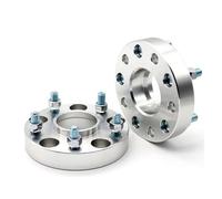 Adaptador Espaciador Universal Para Rueda De Coche 2 Unidades 5 Espaciadores Aptos Para 5 Espaciadores De 15 20 25 30 40 50mm PCD 5x100 CB 57.1mm Espaciadores Ruedas(30MM Silver Spacers)