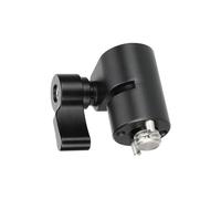 Adaptador estándar de abrazadera de varilla única de 15 mm con tornillo de montaje de 3/8 pulgadas 16 para montaje de luz intermitente, video, monitores, micrófono