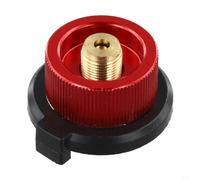 Adaptador Estufa Camping Gas Butano Largo a Plano | Convierte bombonas largas en para planas, ideal estufas split, aluminio para robusto, uso camping