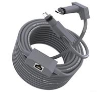 Adaptador Ethernet 2 en 1 para Starlink Gen 2, cable de extensión RJ45 de alta velocidad con carcasa TPE, gris, 46 m (10 m)