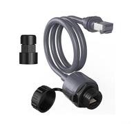 Adaptador Ethernet, adaptador Ethernet de red de cable para acoplador RJ45 para V3 para Gen 3, impermeable, PVC gris (1 unidad)