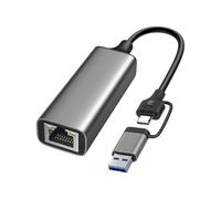 Adaptador Ethernet - Adaptador Plug & Play para USB 3.0, Gigabit Ethernet, Controlador de Red de computadora Estable de Transferencia rápida para navegación Web Mejorada