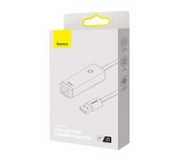 Adaptador Ethernet Baseus Lite Series USB-A para Porta LAN Rj45 (100Mbps) Preto