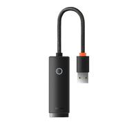 Adaptador Ethernet Baseus Lite Series USB-A para Porta LAN Rj45 (100Mbps) Preto