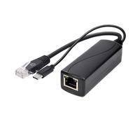Adaptador Ethernet de 15,4 W tipo C a Gigabit PoEs de 100 Mbps, convertidores RJ45 para conectividad de red de alta velocidad