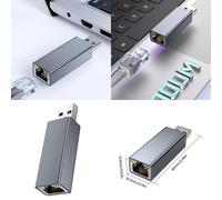 Adaptador Ethernet de USB3.0 a RJ45, acceso a red de 1Gbps para conectividad a Internet sin interrupciones, tarjeta LAN eficiente