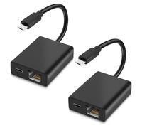 Adaptador Ethernet Glitfix para Fire TV Stick - Adaptador de Red Micro USB a RJ45 Compatible con Fire Stick 4K, Chromecast, Google Home Mini y Más Sticks de TV en Streaming hasta 100 Mbps