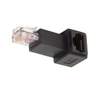 Adaptador Ethernet LAN 90 grados acodado 8P8C FTP STP UTP Cat 5e macho a hembra, de Chenyang