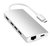 Adaptador Ethernet Multiport V2 Type-C 4K con 3 puertos USB-A 3.0 y lector SD