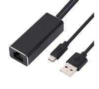 Adaptador Ethernet para Fire TV Stick & Chromecast Micro USB a RJ45 LAN, adaptador de red Ethernet de 100 Mbps