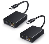Adaptador Ethernet para Fire TV Stick, Electop Micro USB a RJ45 Ethernet adaptador de red compatible con Fire Stick 4K, Chromecast Google Home Mini y más transmisiones de TV Sticks (2 paquetes)