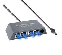 Adaptador Ethernet Starlink de 4 puertos para Starlink Mini Starlink Gen3, adaptador Ethernet Starlink V3 multipuertos, 1 Gbps, 4 dispositivos conectados simultáneamente para red externa con cable