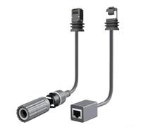 Adaptador Ethernet Starlink para Gen3, IP68 para acoplador de extensión RJ45 para mini y para plato V3, conector impermeable de alta velocidad de 1200 Mbps para campamento RV, gris, paquete de 2
