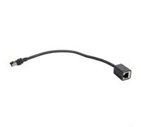 Adaptador Ethernet Starlink rectangular para antena parabólica a enrutador, cable de repuesto IP68 nominal 1200 Mbps blindado (lado del enrutador)