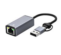 Adaptador Ethernet USB 1000/100Mbps USB tipo C a RJ45 Gigabit tarjeta de red Mini PC Desktops Laptop Accesorios Plug and Play