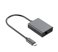 Adaptador Ethernet USB - Adaptador Ethernet portátil, Red Gigabit Tipo-C | Indicador LED Enciende Adaptador Ethernet USB, Adaptador Ethernet USB de Carga Rápida, Adaptadores de Red D