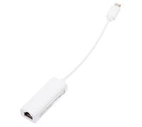 Adaptador Ethernet USB-c Blanco Abs para Computadora Portátil | 10/100mbps Dúplex Completo y Semidúplex Automático, Compatible Varios Sistemas, Compacto y Portátil para Viajes de Negocios