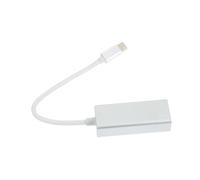 Adaptador Ethernet USB Tipo C 2.0 de Aleación de Aluminio Plata | Convertidor de Red, Portátil y Compacto, Conexión Plug And Play, Compatible Varios Sistemas Operativos