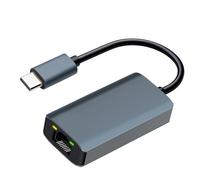 Adaptador Ethernet USB tipo C a RJ45 de 5 Gbps con velocidad rápida de 5000 Mbps para múltiples sistemas