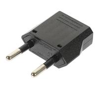 Adaptador Europeo de 6 a 220 V para Viaje, Negro de Cobre | Conversión de Enchufe Internacional, Uso Práctico en Europa, Modelo 6, Formato Compacto para Tomacorriente