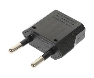 Adaptador Europeo de 6 a 220 V para Viaje, Negro de Cobre | Conversión de Enchufe Internacional, Uso Práctico en Europa, Modelo 6, Formato Compacto para Tomacorriente