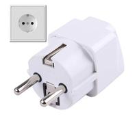 Adaptador europeo de socket: enchufe de viaje manual de Europa a Estados Unidos, convertidor compacto desde el socket de la UE hasta los estándares estadounidenses | Adaptador de viaje multipeso, ench