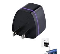 Adaptador europeo de viaje - De nosotros a Europa, enchufe universal de 2 pines, 110 - 250 V, 50/60 Hz, convertidor portátil robusto para España, Italia, Francia, Alemania y gran parte 'Euro - 1