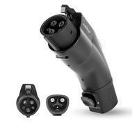 Adaptador EV para Tesla a J1772, adaptador Tesla de hasta 60 amperios 250 V para todos los vehículos eléctricos J1772, compatible con conectores Tesla IP65 de alta potencia, cargadores de destino y
