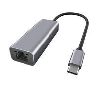 Adaptador Ewent EW9818 USB-C 1000Mbit/s Negro Gris Plug and Play