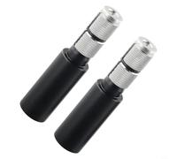 Adaptador extensor de manillar de bicicleta de montaña para uso elevador de vástago de horquilla con compatibilidad de diámetro interior de 15 mm y 20 mm y diseño ligero (negro)