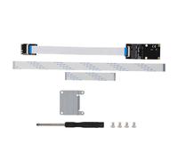 Adaptador extensor de tarjeta elevadora de cinta flexible con diseño angular, conexión de puerto hembra, adaptador Mini PCI-E, diseño Plug and