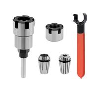 Adaptador extensor de vástago de 1/4 pulgadas y broca de enrutador de vástago de 1/4 pulgadas