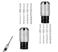 Adaptador for martillo rotativo con juego de brocas de impacto, convertidor de martillo eléctrico a taladro, adaptador de liberación rápida for trabajos pesados(2set)