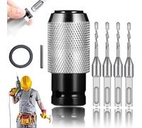 Adaptador For Martillo Rotativo Con Juego De Brocas Impacto, Convertidor Taladro Eléctrico A Pesado Mejorado (2026), 4 Tamaños, Listo For Materiales Resistentes(1pcs)