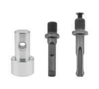 Adaptador for taladro eléctrico for barrena de jardín: conecta barrenas de tierra de 4 a 6 pulgadas a taladros eléctricos de 1/2 pulgada con mandril cuadrado y redondo SDS Plus.