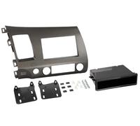 Adaptador frontal 2-DIN para con bolsillo vacío Honda Civic Hybrid antracita