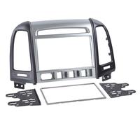Para Hyundai Santa Fe 2 CM Marco Radio Coche Marco Empotrado 2-DIN Plata Negro