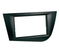 Adaptador frontal 2-DIN para Seat León 2005 - 2009 negro