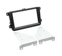 Adaptador frontal 2-DIN para Seat / Skoda / VW negro