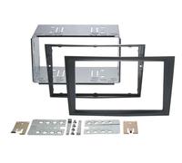 "Adaptador frontal suave al tacto 2-DIN Opel Astra H ""carbón"