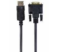 ADAPTADOR GEMBIRD DISPLAYPORT MACHO A DVI MACHO 1,8M