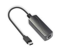 Adaptador Gigabit de alimentación a través de Ethernet a tipo C, convertidor de carga de banda ancha de 10/100/1000 Mbps para teléfonos inteligentes y tabletas