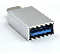 Adaptador Gigabit Ewent USB-C Macho para USB A Hemea Plata