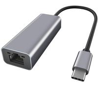 Adaptador Gigabit Ewent USB-C para Gigabit Gris