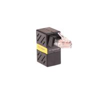 Adaptador Gigabit RJ45 de Enchufe de Red Giratorio 360, Codo de Ángulo Recto de 90 Grados, Convertidor Universal Macho A Hembra
