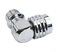 Adaptador giratorio avanzado de buceo para reguladores de segunda etapa, rosca 9/16 18UNF, construido para buceo en hielo y uso marino (90 grados)
