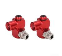 Adaptador giratorio de acoplamiento neumático de 360° con roscas NPT de 1/4 pulgadas, accesorios de manguera de aire de rotación completa, construcción de aleación de aluminio totalmente metálica