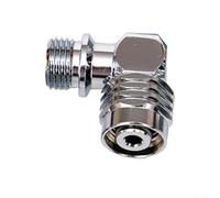 Adaptador giratorio para regulador de buceo, conector de latón de rosca 9/16-18, giro de 90 ° 110 ° 360 ° para equipos de buceo BCD (90 °)