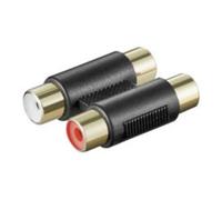 Adaptador Goobay A 181 G 2xRCA a 2xRCA Negro